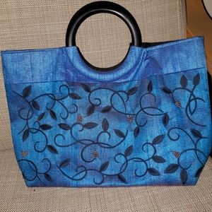 NWOT Purse, beaded and  embroidered